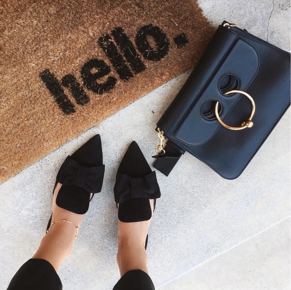 🎉SALE!🎀PRADA Bow🎀Flats Mules Slides 38.5/8 U.S. - Picture 2 of 8